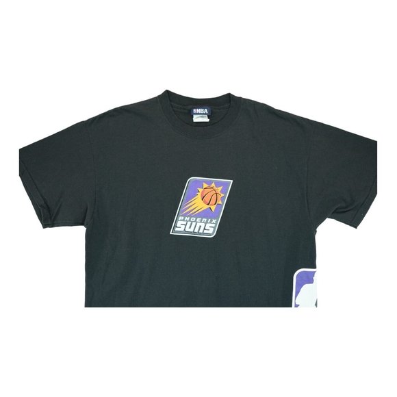 Phoenix Suns NBA Basketball Team Logo & NBA Logo Black T-Shirt Size XL - Picture 3 of 4